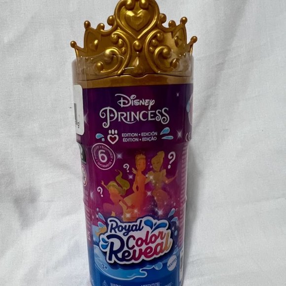 NEW Disney Princess by Mattel Royal Color Reveal Doll with 6 Unboxing Surprises - Picture 2 of 3